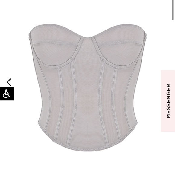 *SOLD* HOUSE OF CB Demi Grey Underwired Corset - Picture 3 of 6